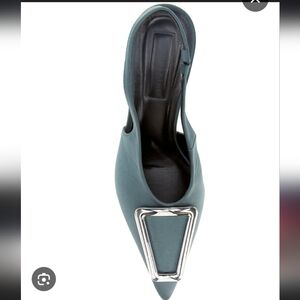 New Gianni Bini Jalen Satin Slingback Pumps